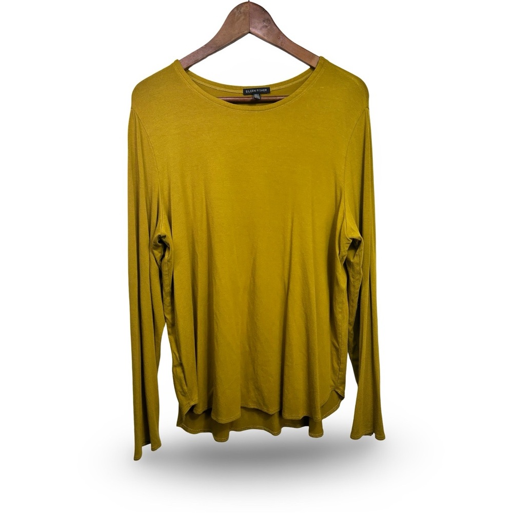 Eileen Fisher Mustard Long Sleeve Top